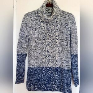 Blue and White Women's Sweater by Banana Republic
